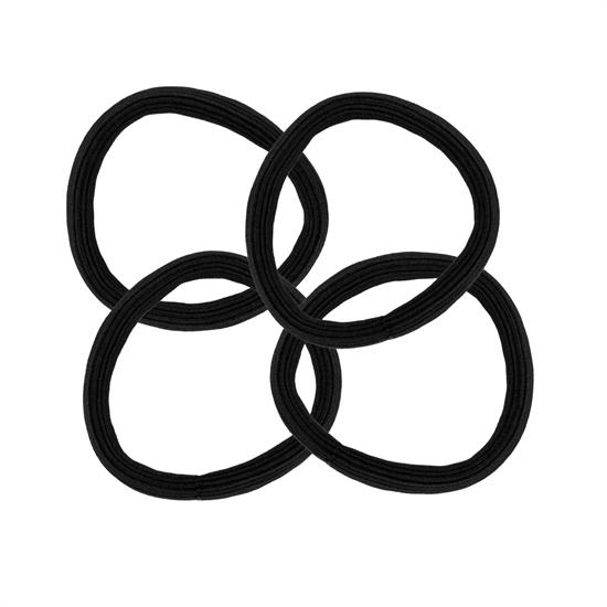 L.C ZOPFGUMMI 302N-112 HAARBAND SCHWARZ 0,5 CM BREITE