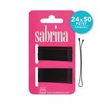 SABRINA  HARRKLAMMERN  GLATT 5 CM SCHWARZ 172 (SCHACHTEL)