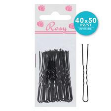 ROSY INVISIBILI ONDATI CON PALLINA 6 CM Ø 0,75 NERI   377