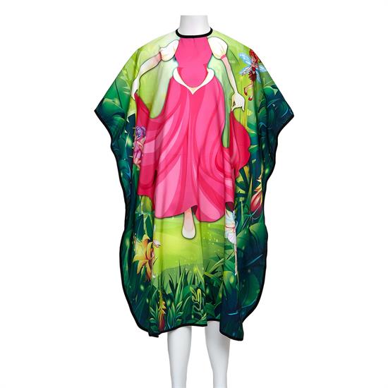 EFA ELFE KINDER HAARSCHNEIDEUMHANG BUNT 90x130 CM HAKENVERSCHLUSS