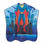 EFA SUPERHERO KINDER HAARSCHNEIDEUMHANG BUNT 90x130CM HAKENVERSCHLUS